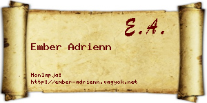 Ember Adrienn névjegykártya